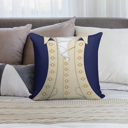 Alexander Hamilton Soft Short Plush Fabric Throw Pillow