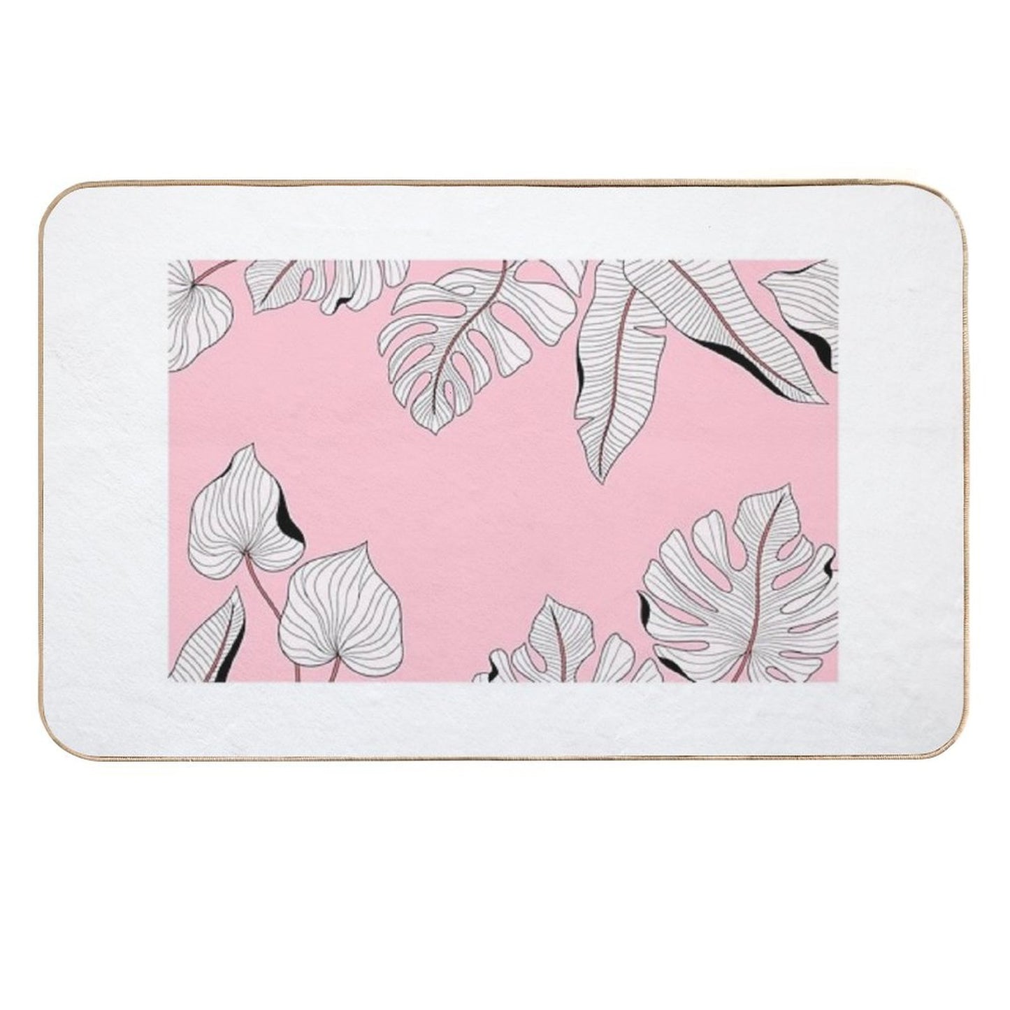 Stylish Floral Tropical Leaves Patterns  Versatile Bath Mat