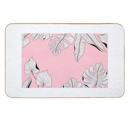 Stylish Floral Tropical Leaves Patterns  Versatile Bath Mat