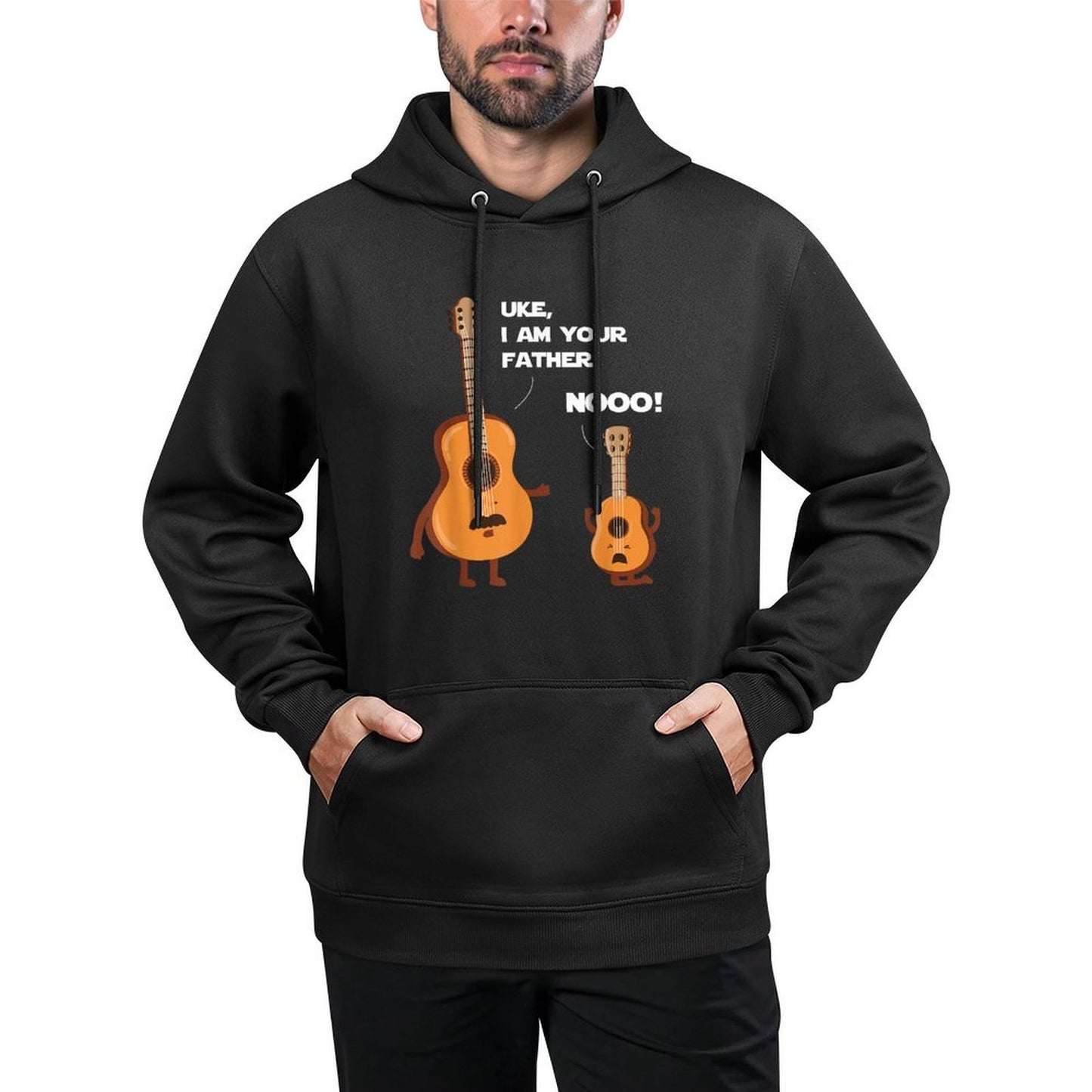 Uke I Am Your Father - Funny Ukulele Guitar Music Guitarist Moisture-Wicking Hoodie