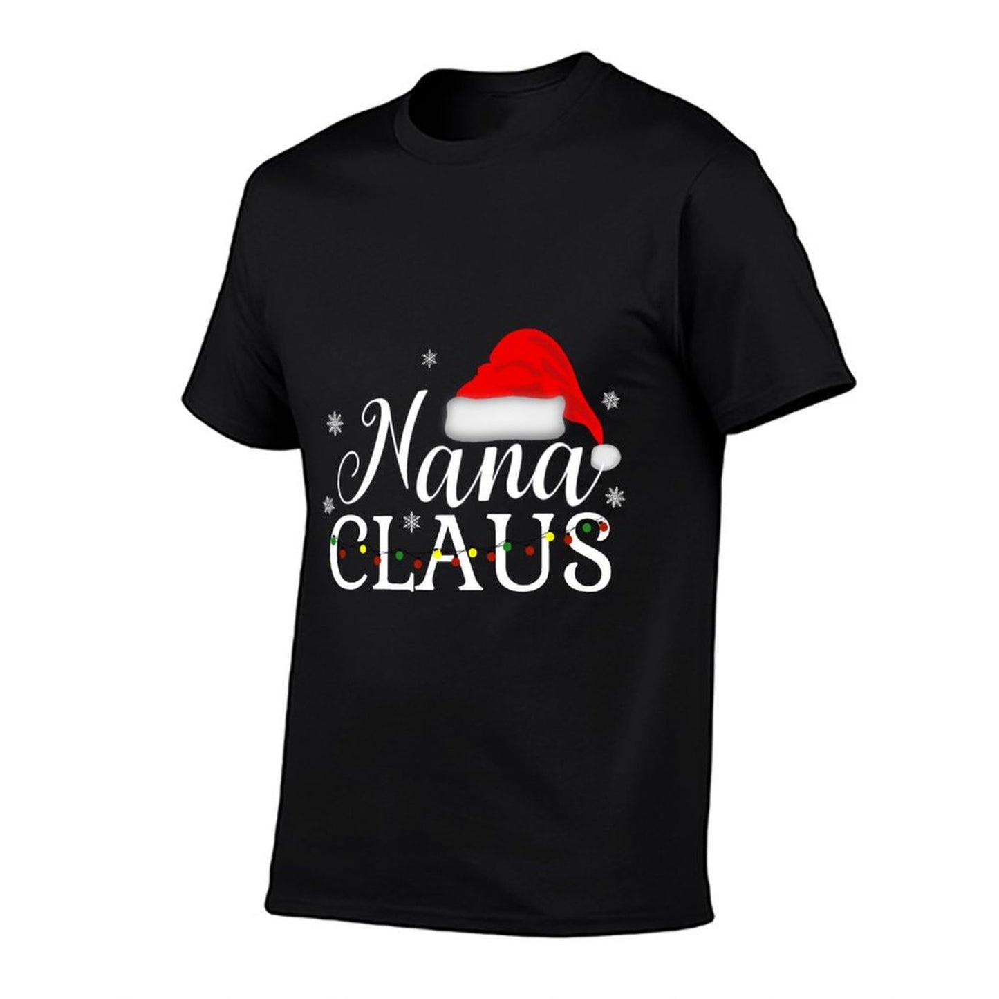 Nana Claus Funny Christmas Matching Grandmother  High-quality Stitching T-Shirt