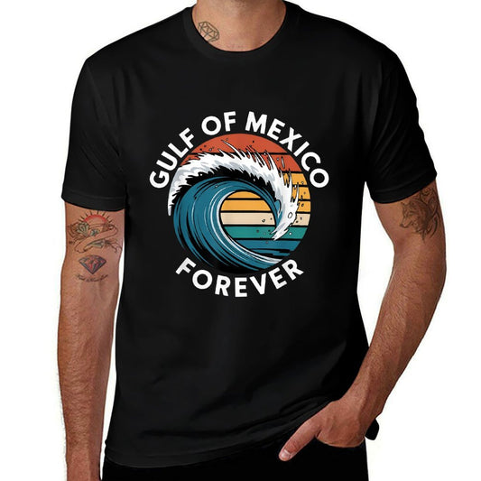 Womens Gulf Of Mexico Beach Palms Summer Vacation  Relaxed-fit T-Shirt
