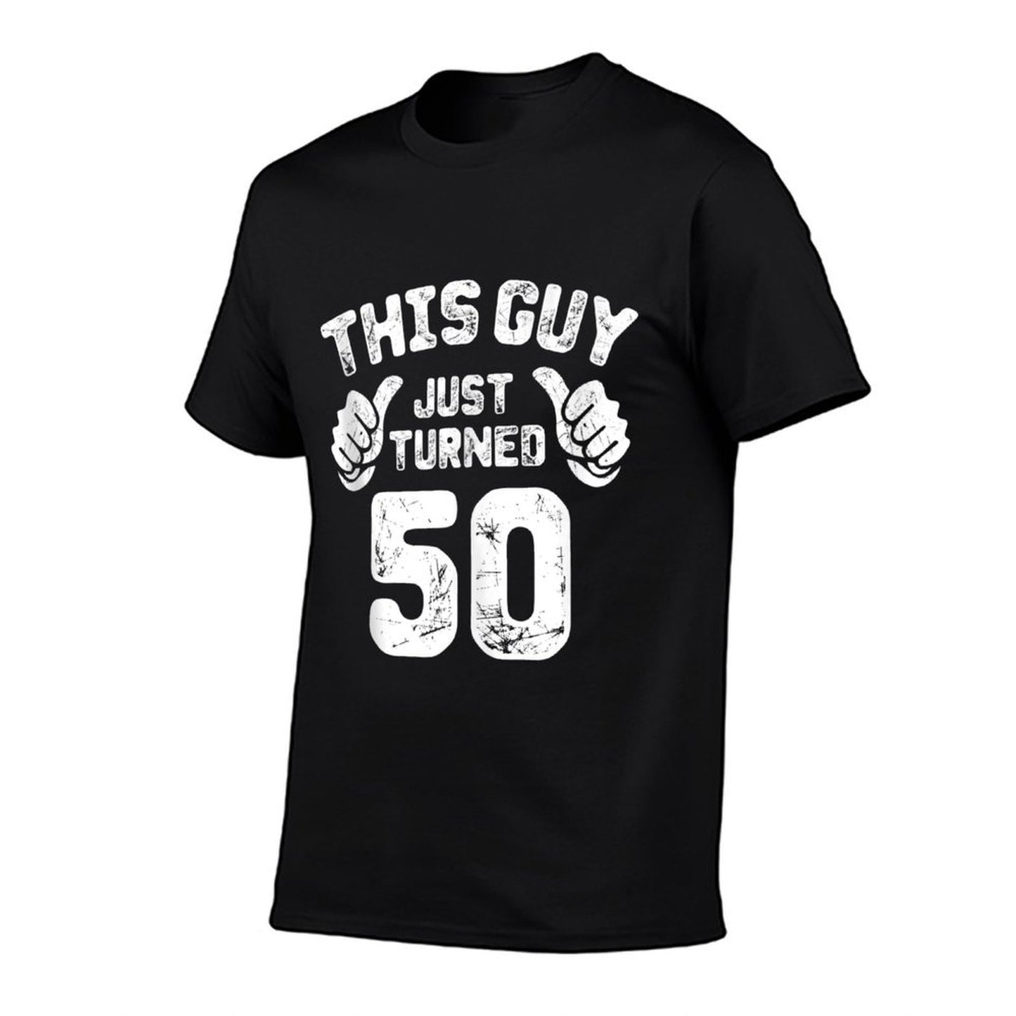 This Guy Just Turned 50 Years Old 50th Birthday Gifts  Ribbed Collar T-Shirt