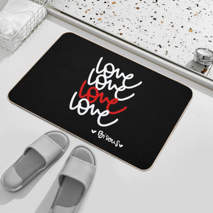 Love Love Love Kisses  Long-Lasting Bath Mat