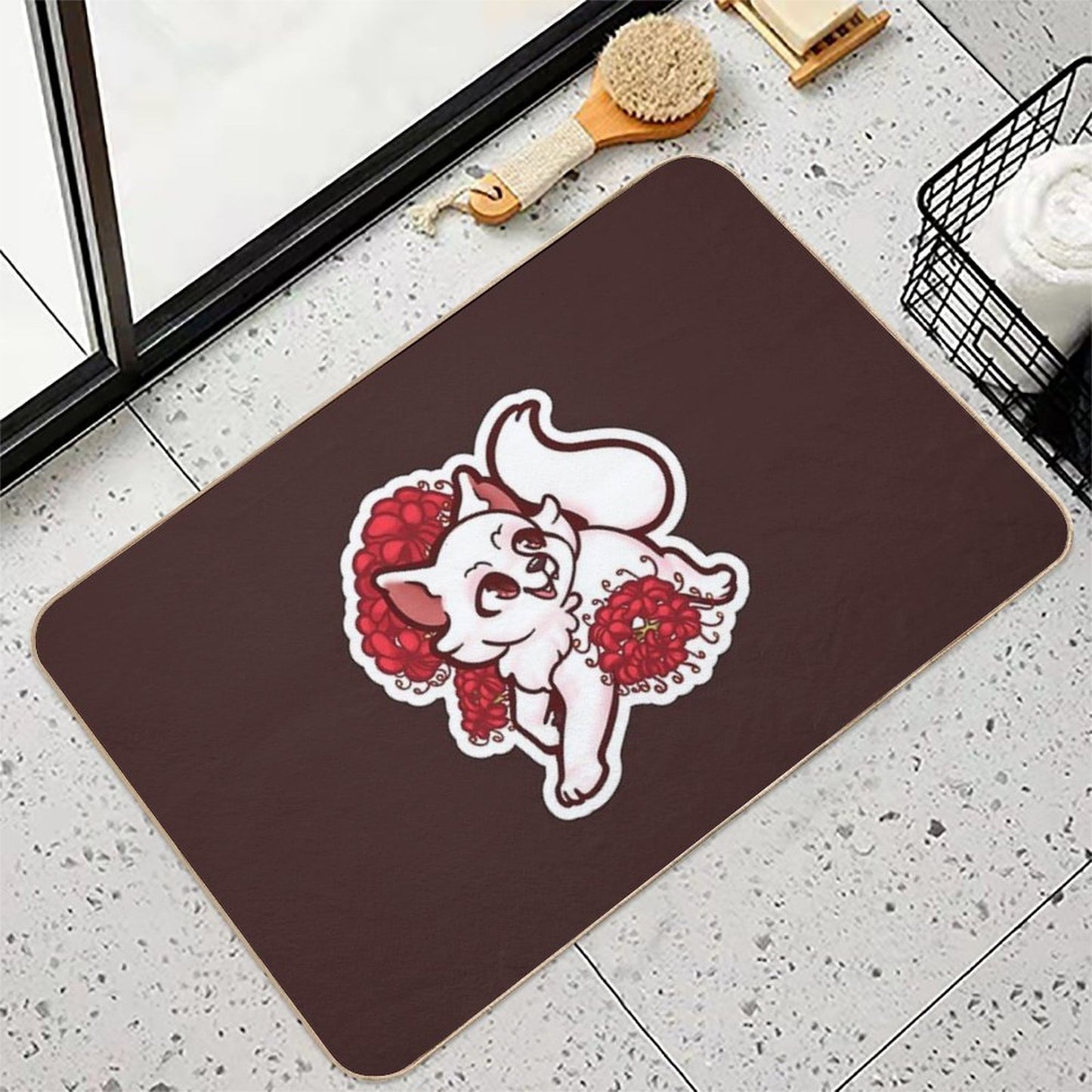 Spider Lillies  Rapid-Drying Bath Mat