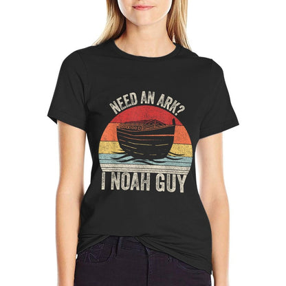 Catch Some Rays Retro Need An Ark I Noah Guy Christian Gifts Pun Funny  Tagless Design T-Shirt