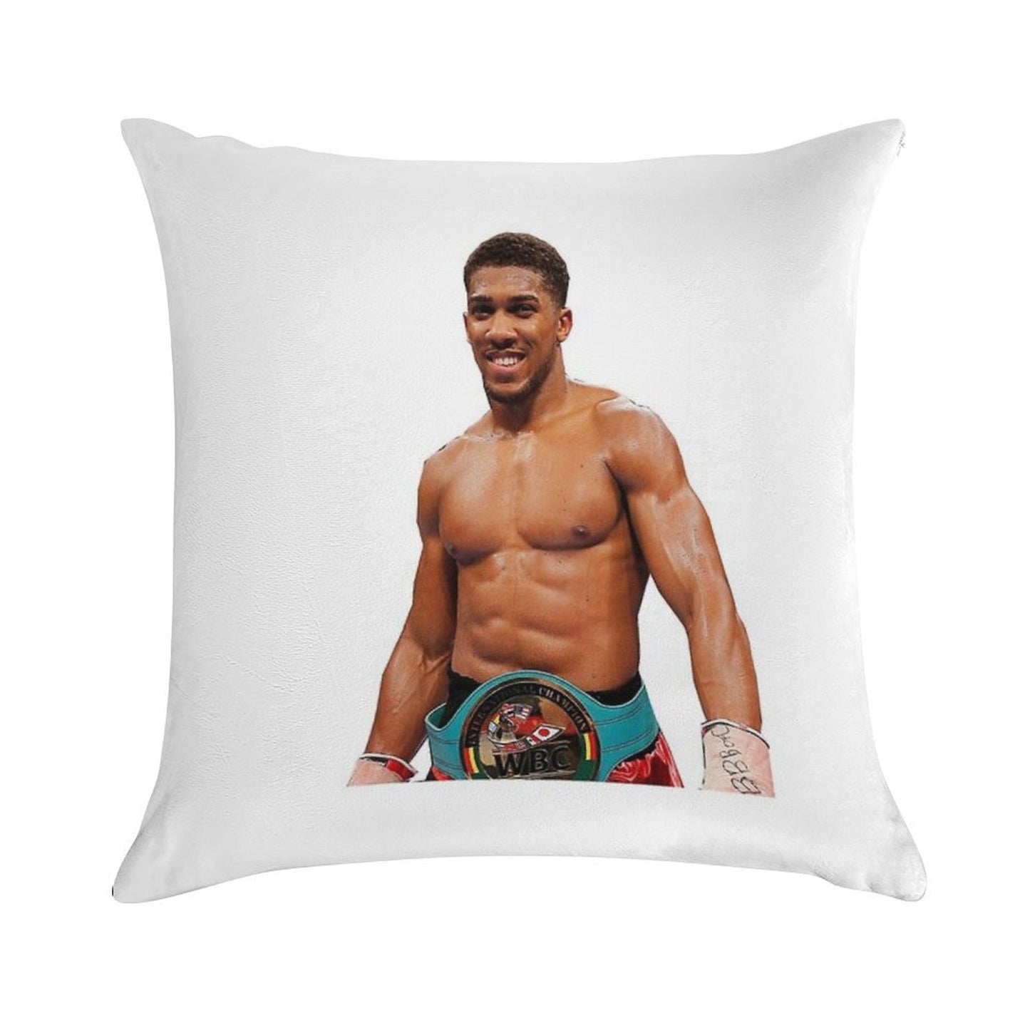 Anthony Joshua Transparent Background Boxing Soft Multiple Sizes Throw Pillow
