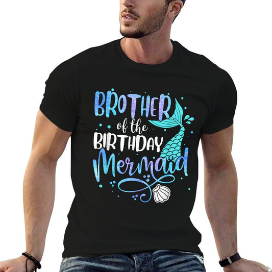 Brother Of The Birthday Mermaid Family Matching Party Squad  Quick-drying T-Shirt