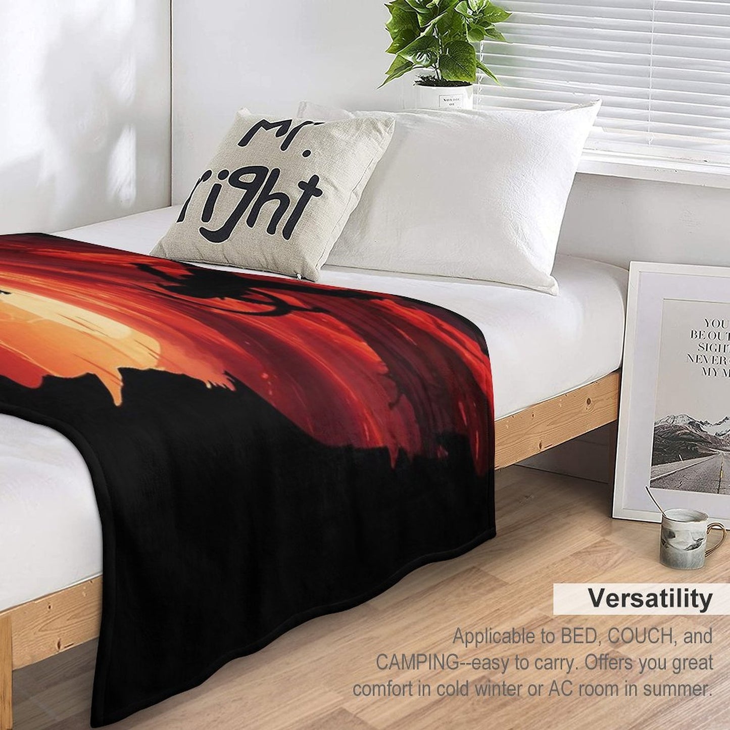 Baldurs Gate 3 - Karlach Negative Illusion Anti-pilling Throw Blanket