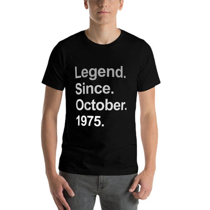 Legend Since October 1975 - Age 50th Years Old Birthday  Oversized Silhouette T-Shirt