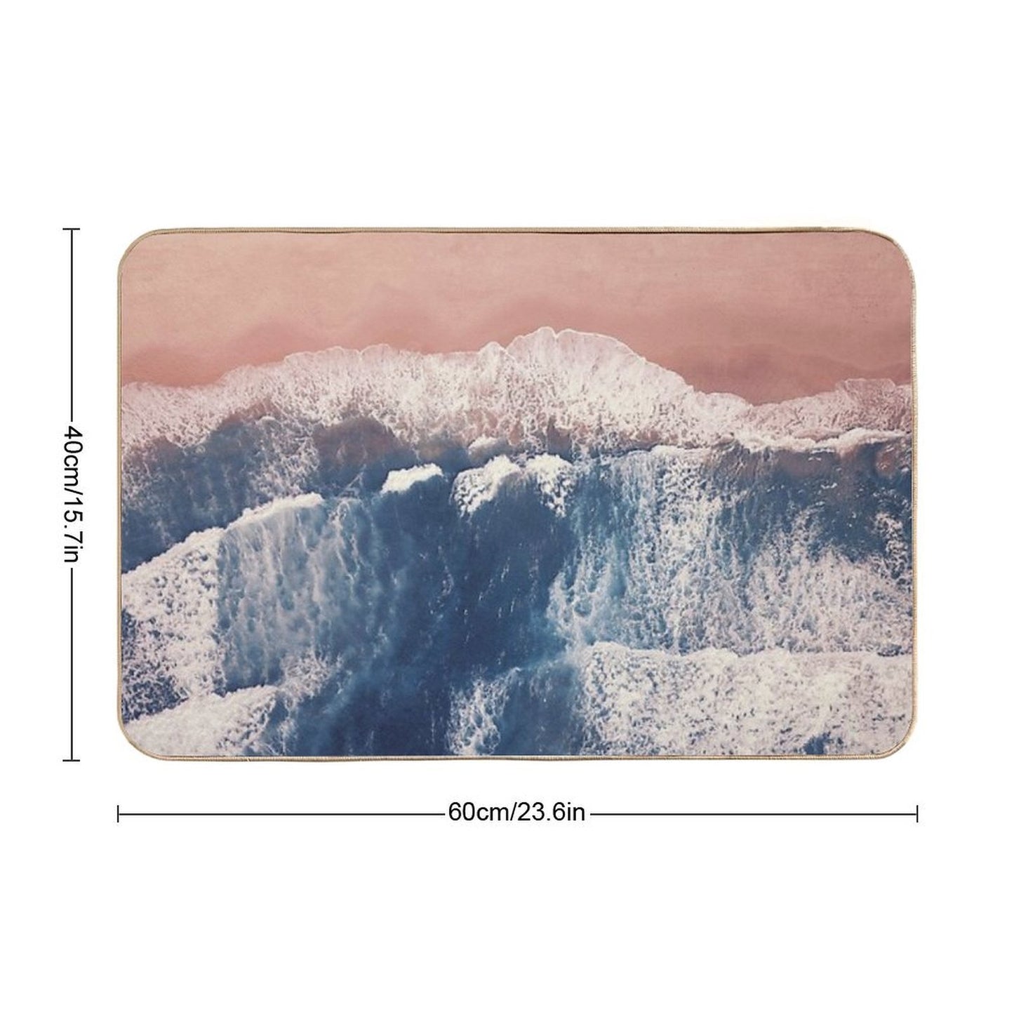 Pink Sand Beach  Eco-Friendly Bath Mat