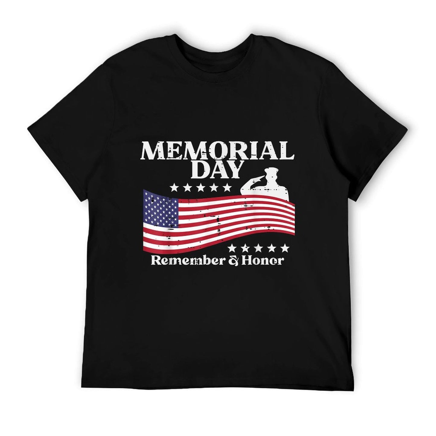 Memorial Day USA Remember Honor Patriot Men Women Kids Tagless Design T-Shirt