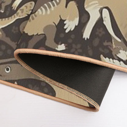 Tender Coffee Dinos  Easy Maintenance Bath Mat