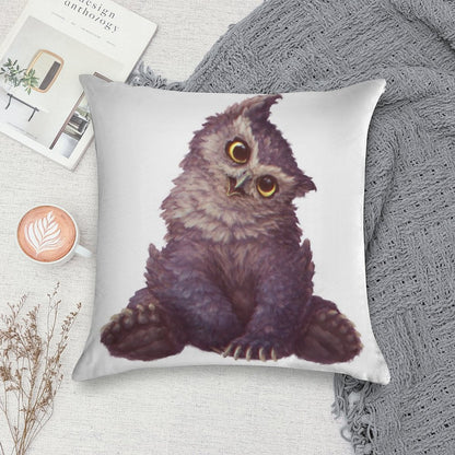 Owlbear Cub Soft Warmth Comfort Throw Pillow