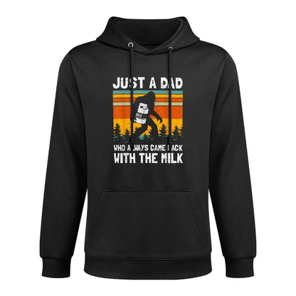 Just A Dad Who Always Came Back With The Milk Fathers Day Easy Care Hoodie