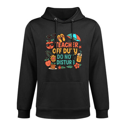 Teacher Off Duty Funny Summer Break for Teachers on Vacation Easy Care Hoodie
