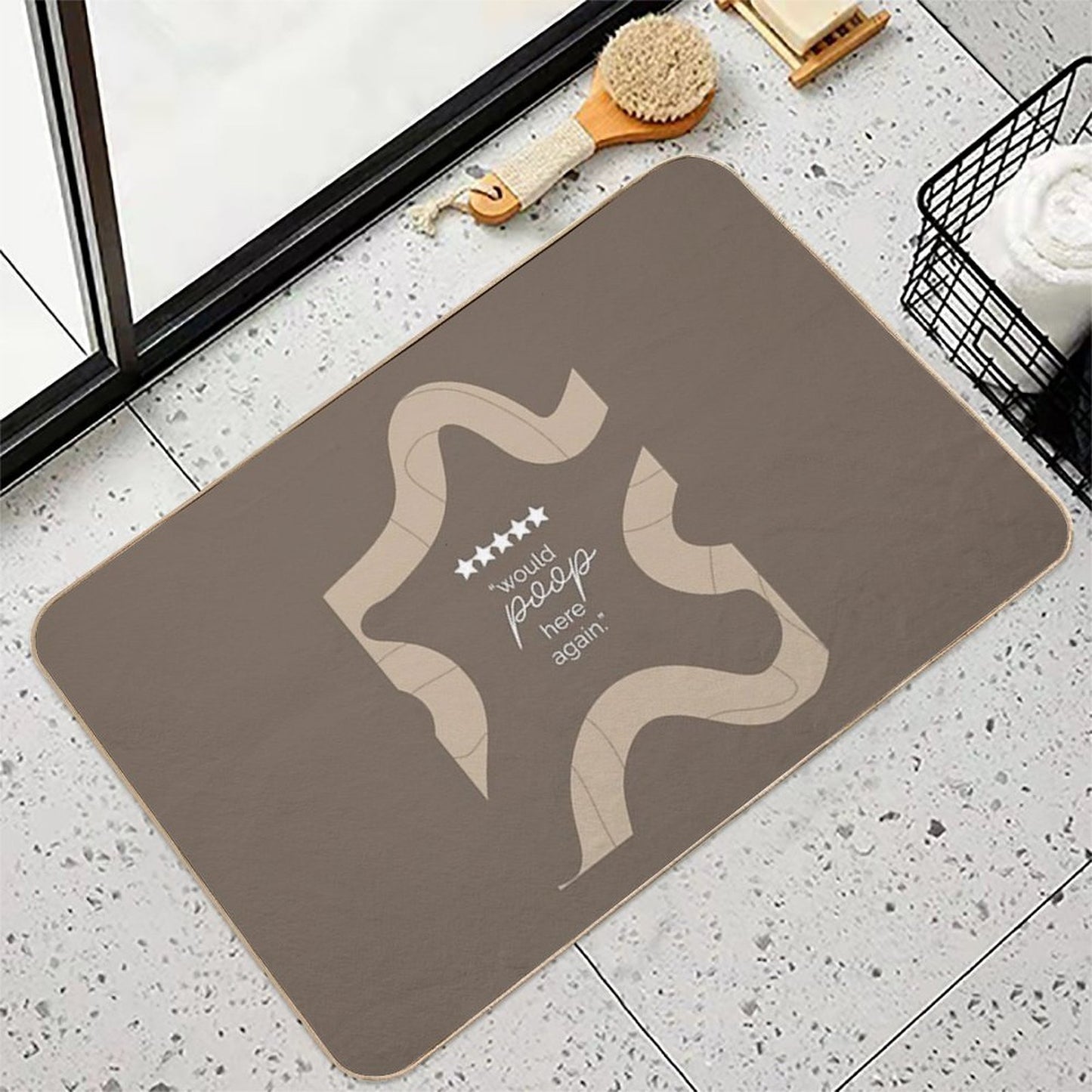 5-star Rating Would Poop Here Again  Versatile Bath Mat