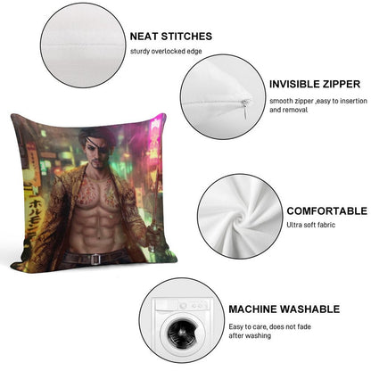 Majima Goro Soft Durable Construction Throw Pillow