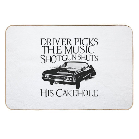 Driver Picks The Music  Anti-Trip Bath Mat