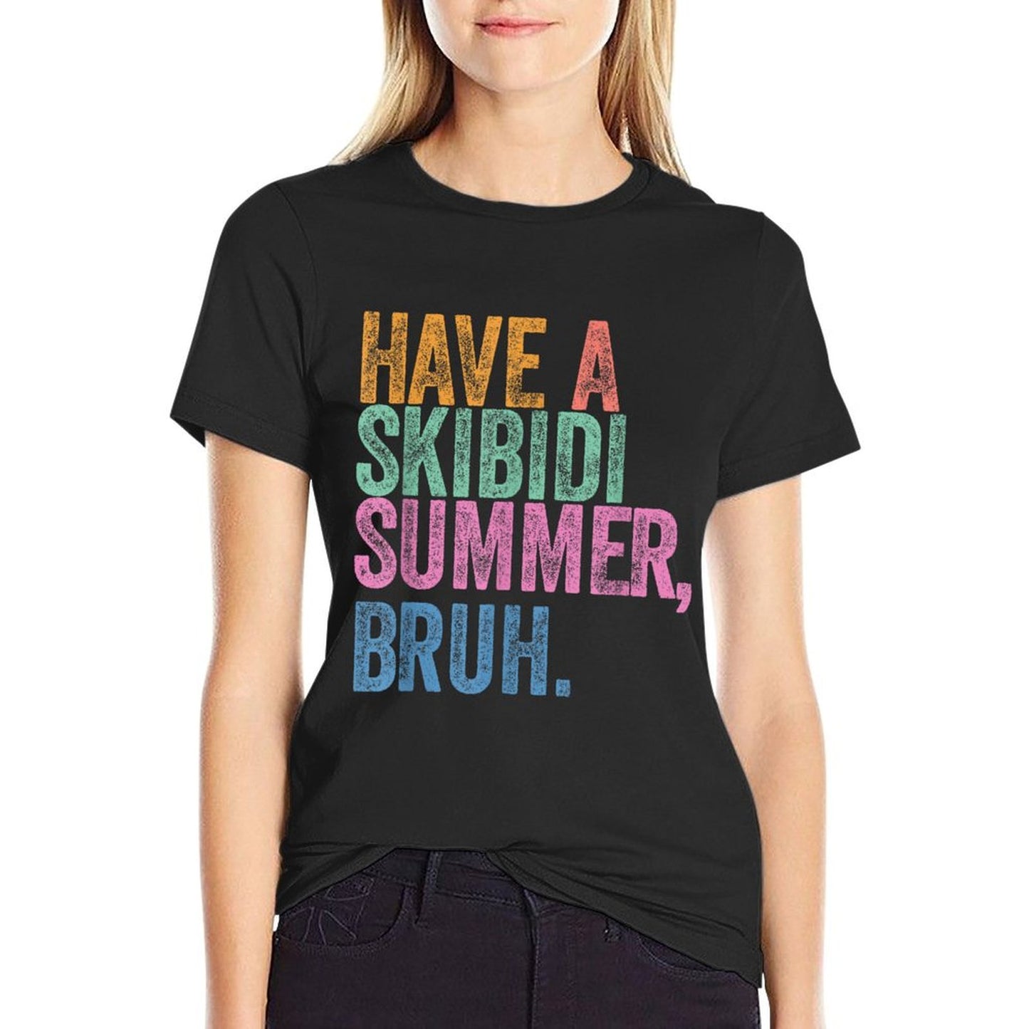 End Of The Year Teacher Last Day Have A Skibidi Summer Bruh Summer-ready Fabric T-Shirt
