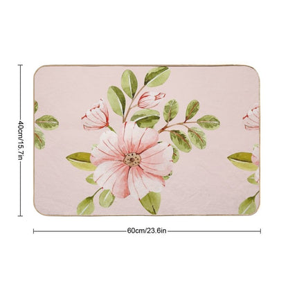Coquette Floral  Repositionable Bath Mat