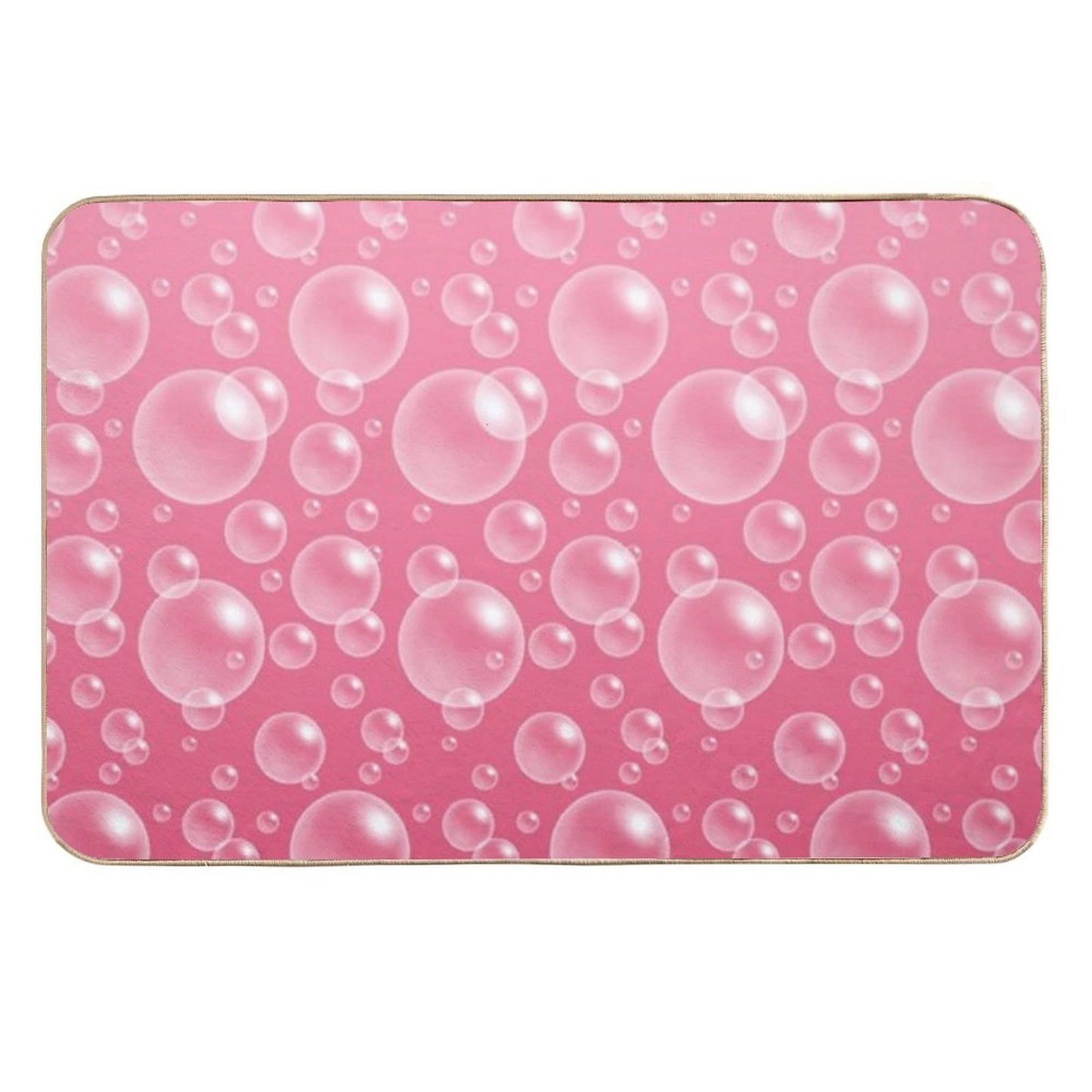 Ombre Pink Bubbles  Absorbent Bath Mat