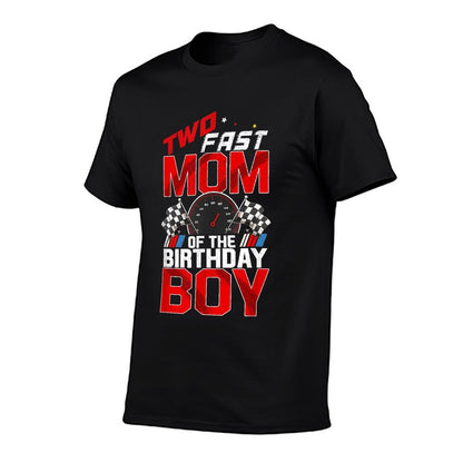 Two Fast Birthday Decorations Mom Of The Birthday Boy  Easy-care T-Shirt