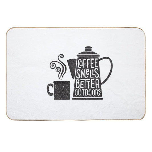 Coffee Smells Better  Absorbent Bath Mat