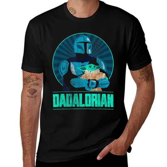 Star Wars The Mandalorian Fathers Day Dadalorian Retro  Trendy Pattern T-Shirt