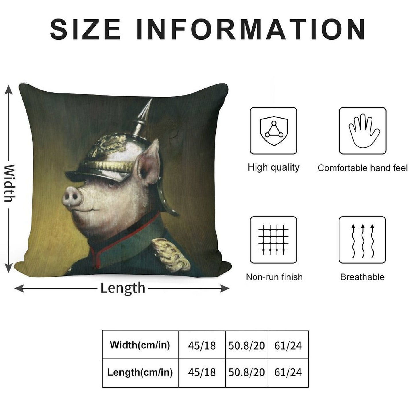 Pigglehaube Soft Decorative Cover Throw Pillow