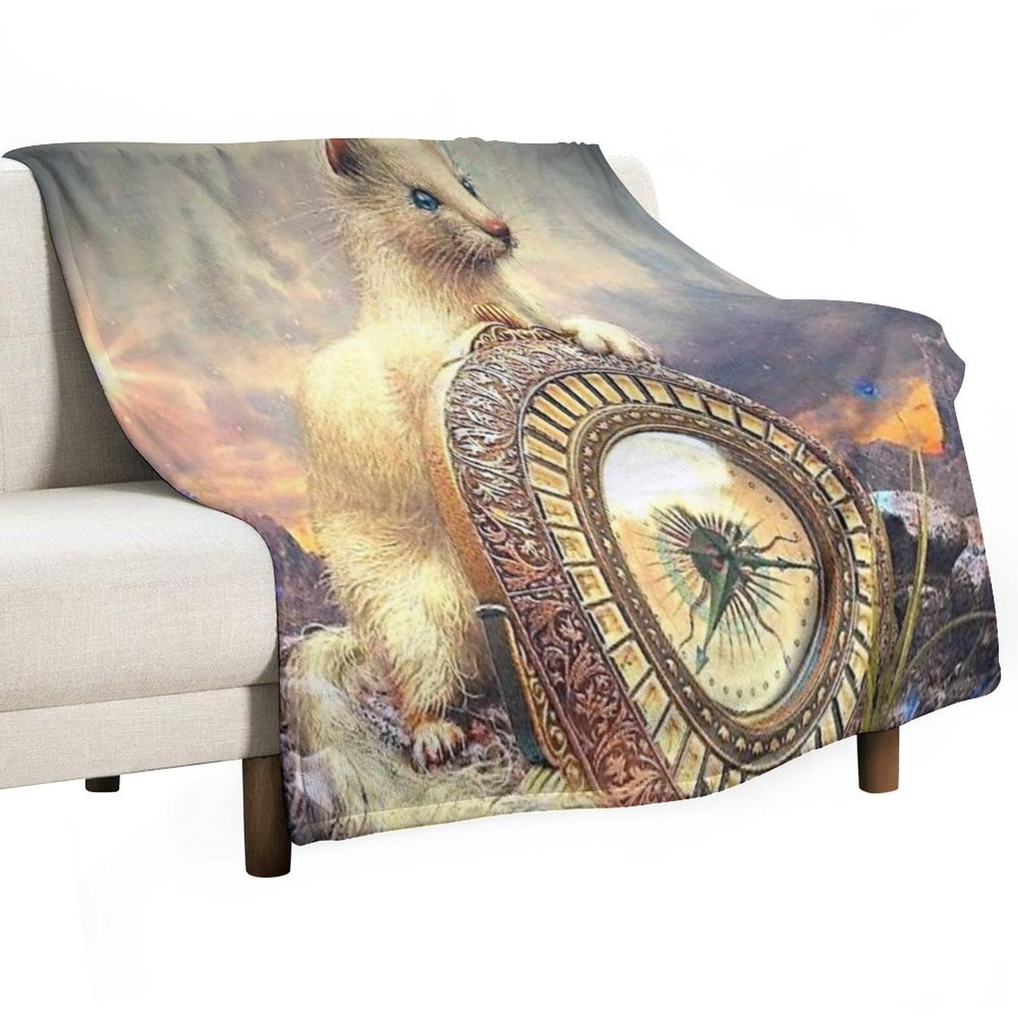 His Dark Materials - Pan & Alethiometer Durable Throw Blanket