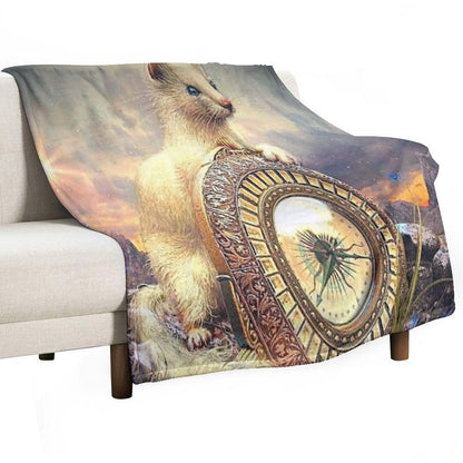 His Dark Materials - Pan & Alethiometer Durable Throw Blanket