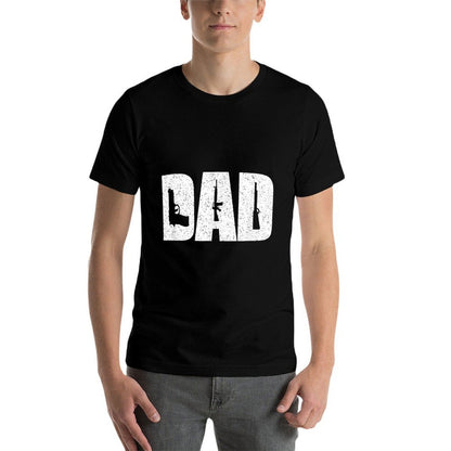 DAD And Guns Collection Vintage  Tagless Design T-Shirt