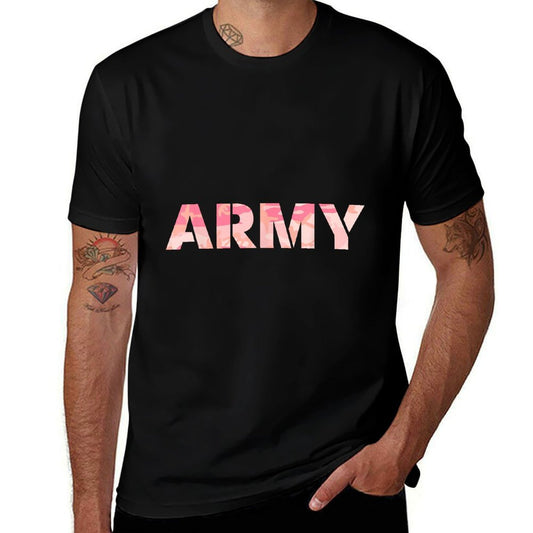 US Army Camouflage Vintage Pink  Soft T-Shirt