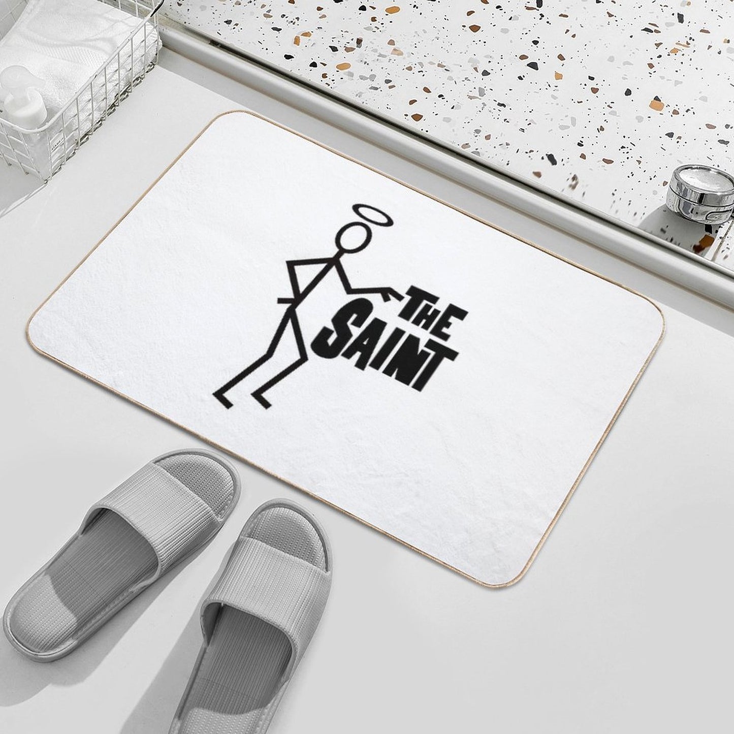 British 20th Century Classic TV Icon S1 V2a  Pet-Safe Bath Mat