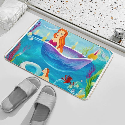 Mermaid Bath Time  Long-Lasting Bath Mat