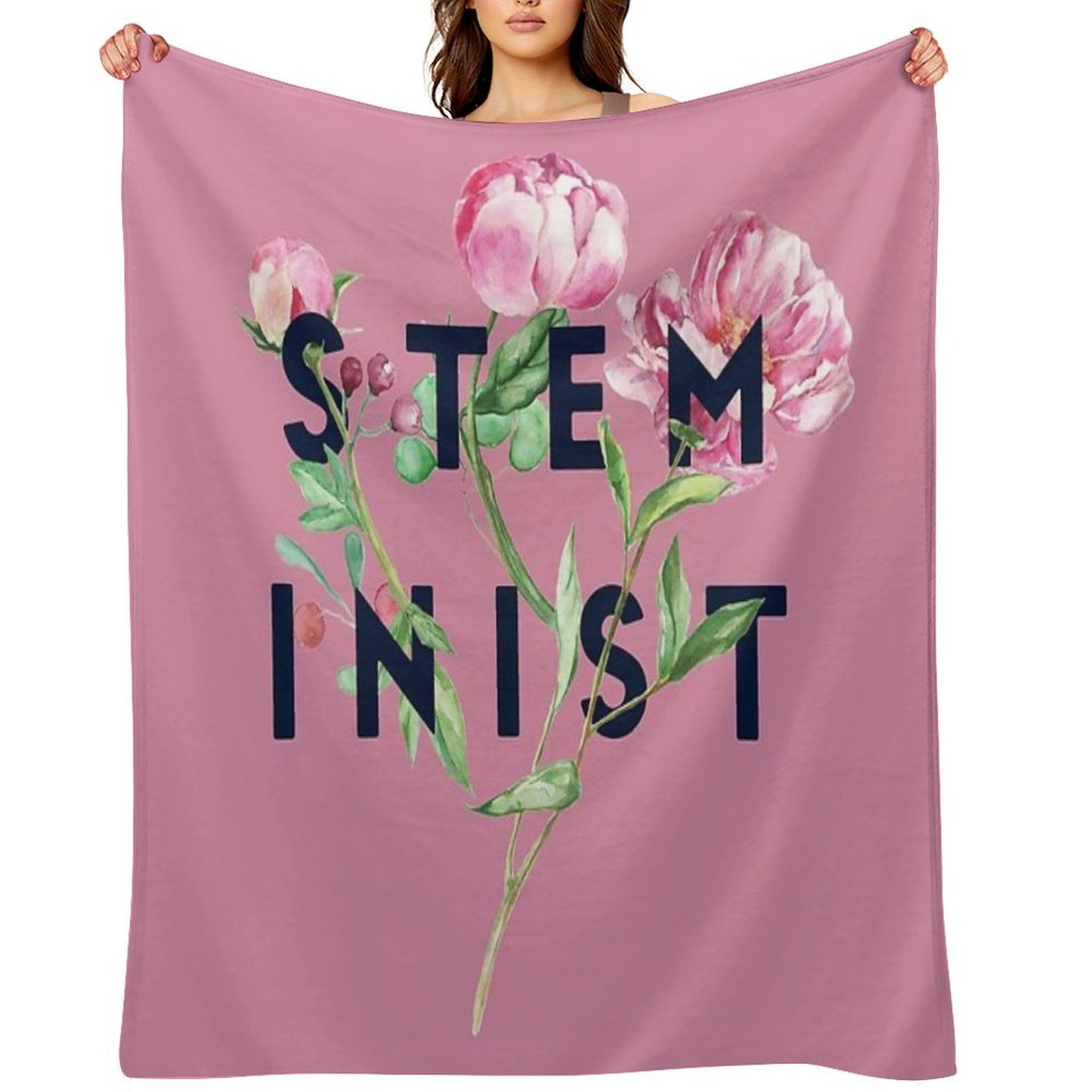 STEMinist Anti-pilling Throw Blanket