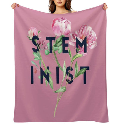 STEMinist Anti-pilling Throw Blanket