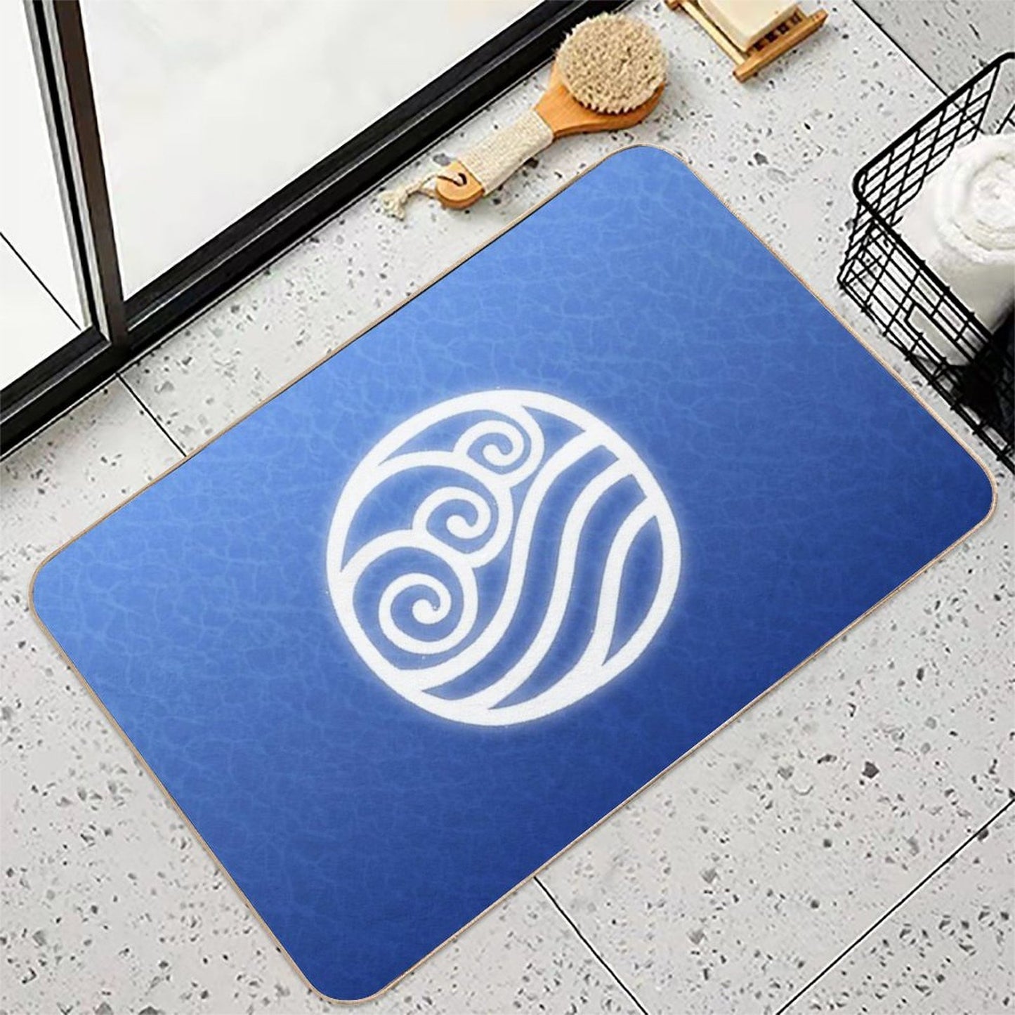 Avatar Water Bending Element Symbol  Eco-Friendly Bath Mat