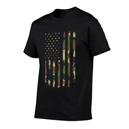 Camo American USA Camouflage Men Boys Women Girls Kids  Soft T-Shirt