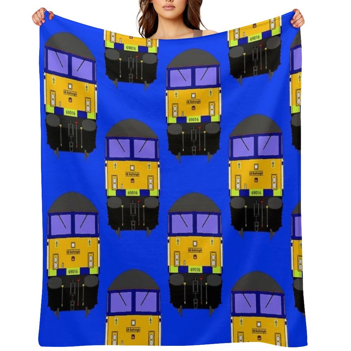 Class 69 Locomotive 69016 Eco-conscious Throw Blanket