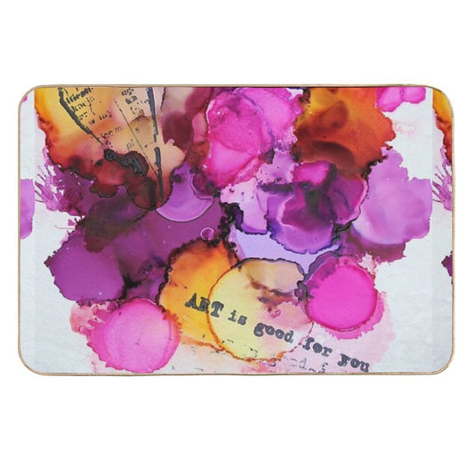 Love Story (happy Art)  Absorbent Bath Mat