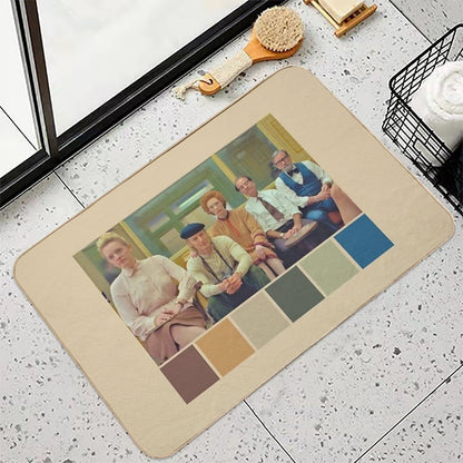 The French Dispatch Palette  Dirt-Trapping Bath Mat