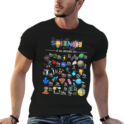 Science Is All Around Us Science Alphabet STEM Scientist  Soft T-Shirt