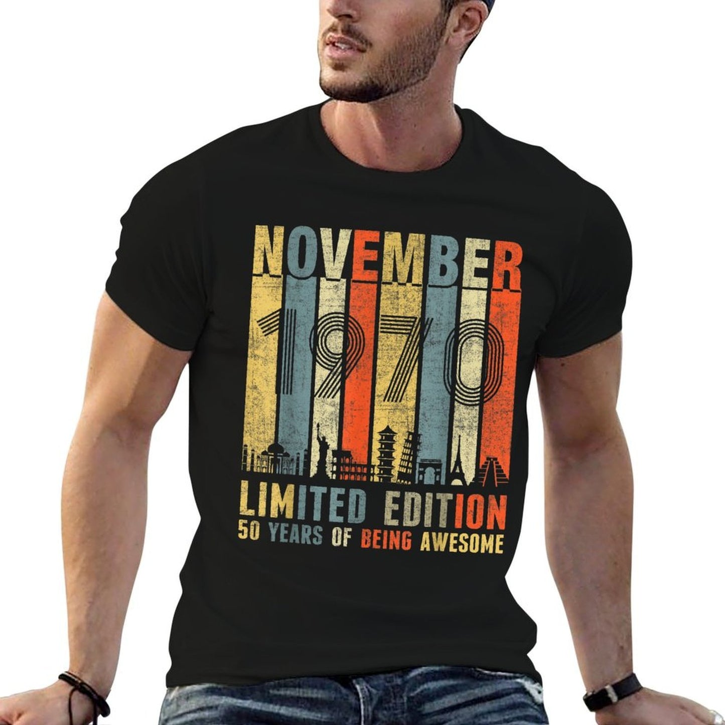 November 1970 Vintage Funny 50th Birthday Gift  Soft T-Shirt