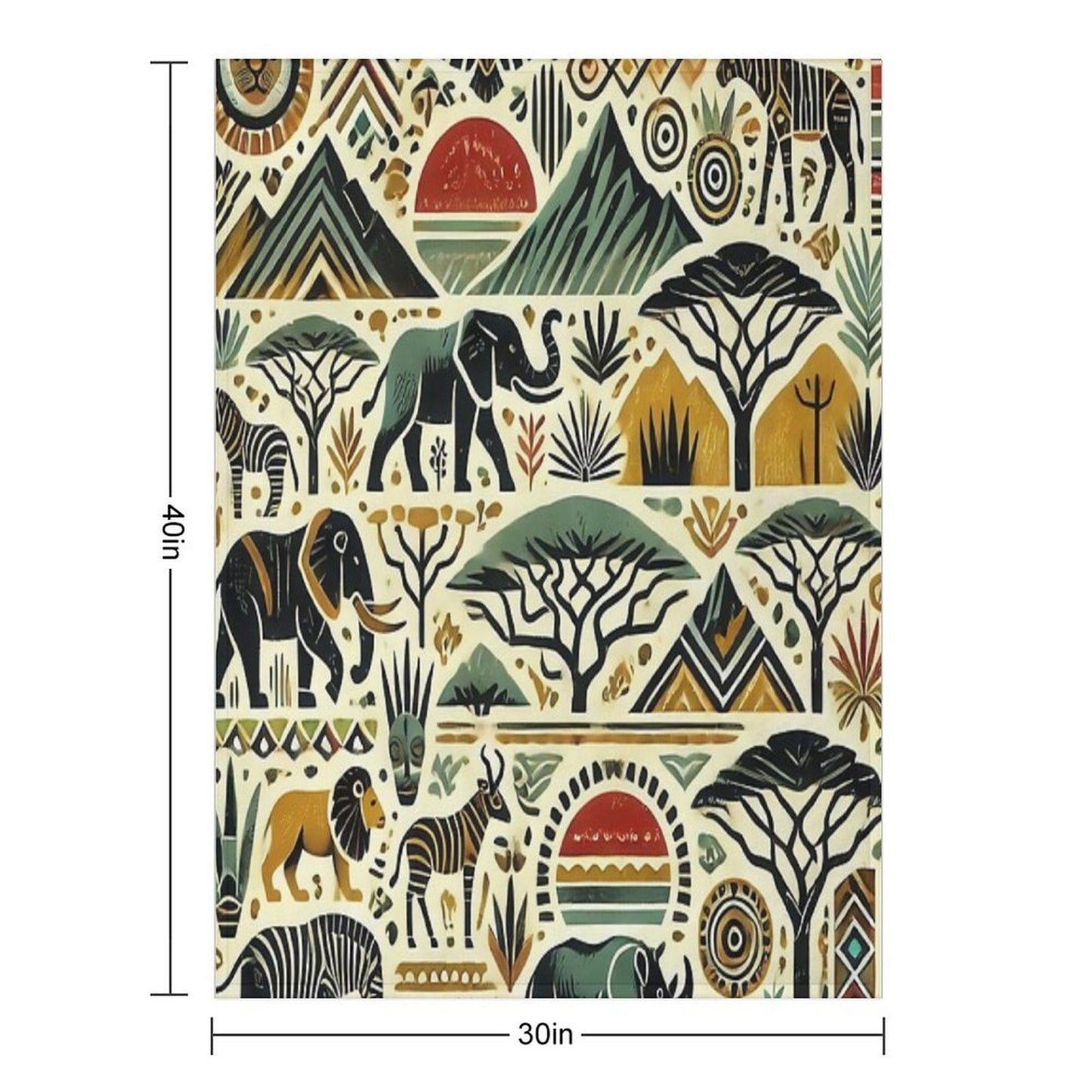 Tribal Tapestry Wrinkle-free Throw Blanket