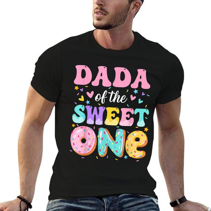 Dada Of The Sweet One 1st Birthday Donut Bday Party  Slim-fit Cut T-Shirt