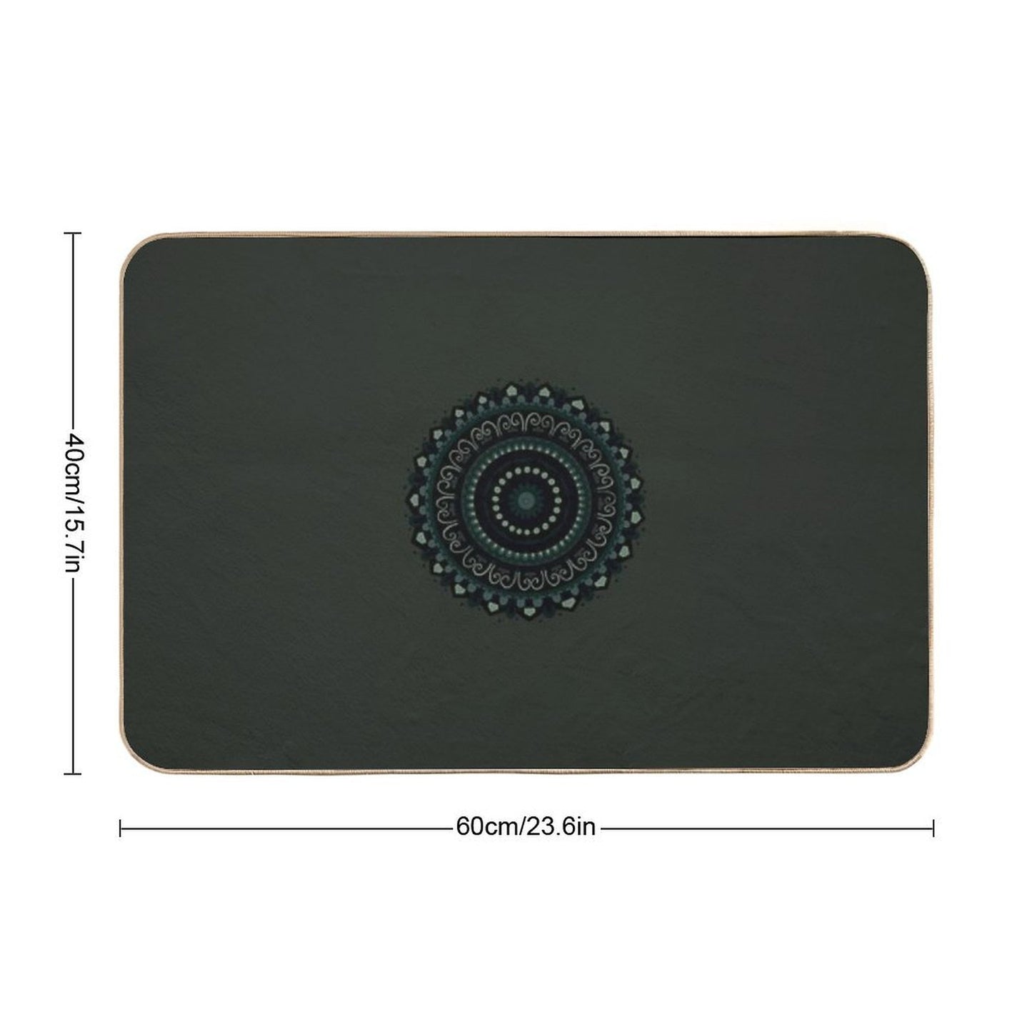 Mandala Art  Stain-Proof Bath Mat