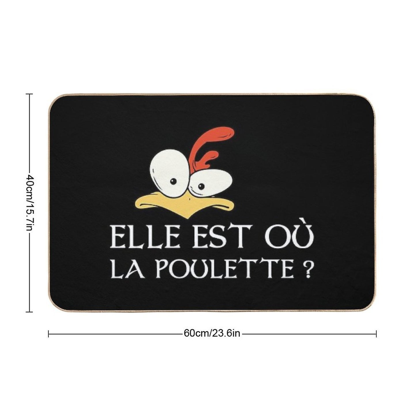 Kaamelott - Where's The Chick  Dirt-Trapping Bath Mat