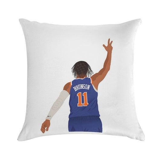 JALEN BRUNSON Soft Bedroom Essential Throw Pillow